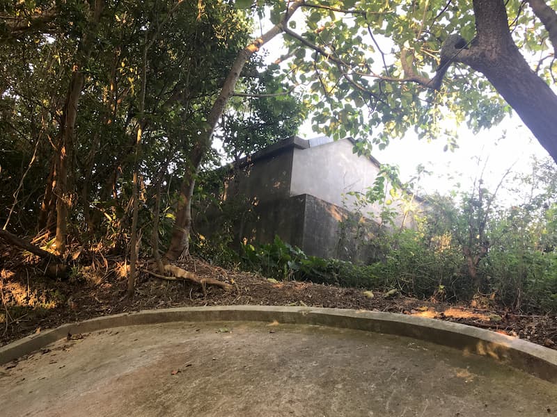 沖縄のお墓の上の方を清掃をした後の様子